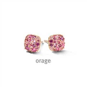 OORBELLEN  Orage  BC074 brass - verguld roze  zirconium    multicolor