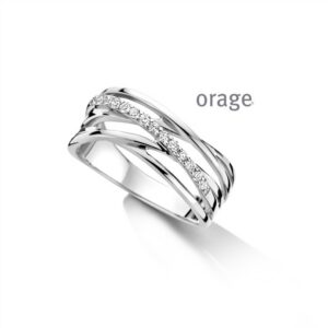 RING  Orage  BC020 zilver 925 rhod  Lab-grown diamant    kleurloos