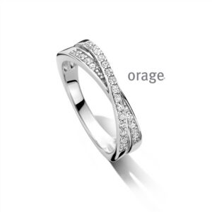 RING  Orage  BC011 zilver 925 rhod  Lab-grown diamant    kleurloos