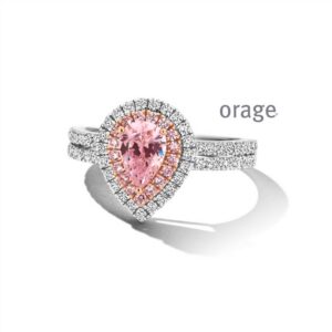 RING  Orage  BC092 zilver 925 rhod  zirconium    roze