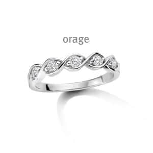 RING  Orage  BC022 zilver 925 rhod  Lab-grown diamant    kleurloos