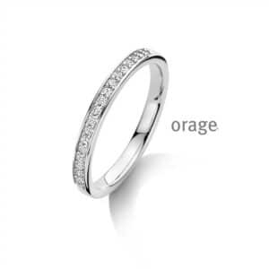 RING  Orage  BC014 zilver 925 rhod  Lab-grown diamant    kleurloos