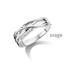 RING  Orage  BC019 zilver 925 rhod  Lab-grown diamant    kleurloos